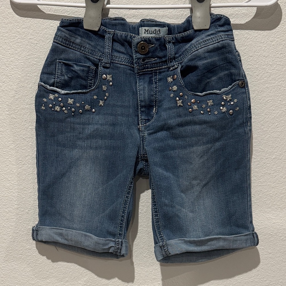 Vintage Mudd Rhinestone Embellished Jean Shorts